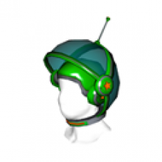 Green Saucer Pop Bubble Helmet